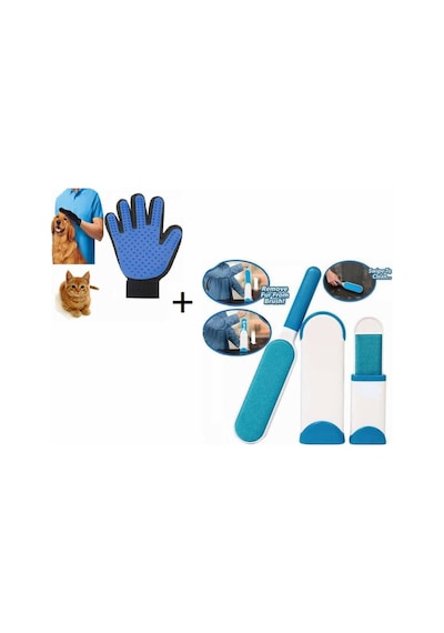 Fur Wizard True Touch Eldiven + Tüy Toplama Aleti