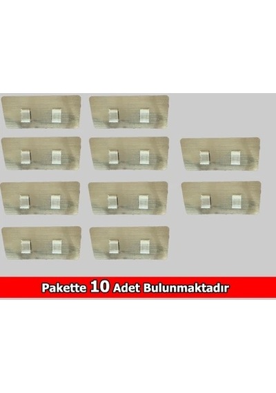 Sticker K.yapış. Askılık Altın Sarısı Çiftli Yatay Çok Renkli