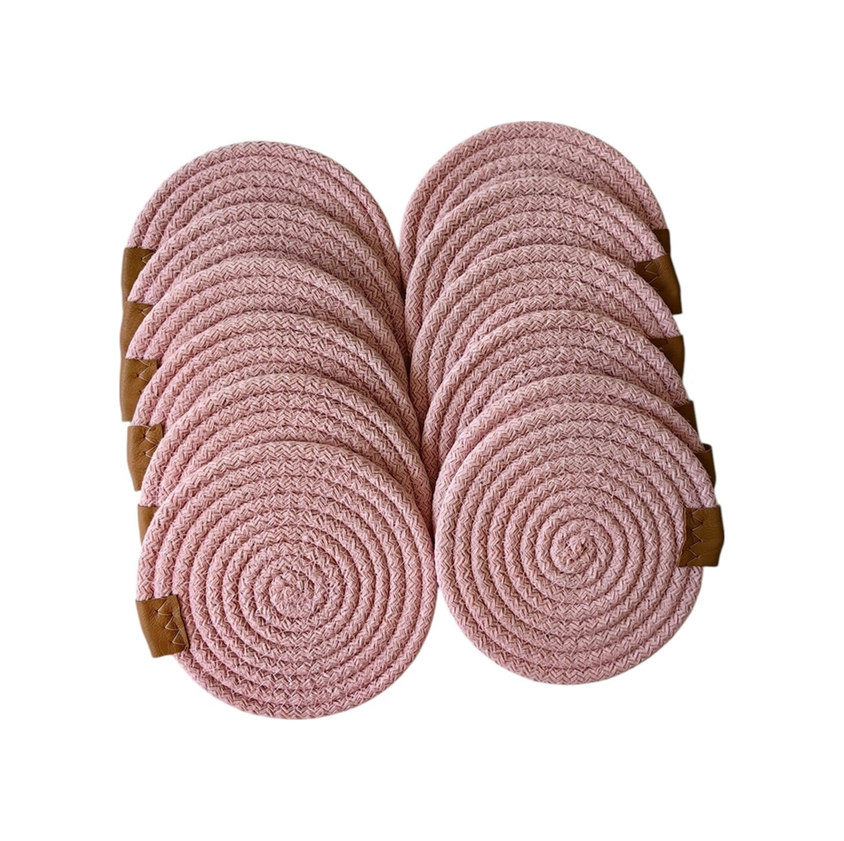 Jüt Bardak Kupa Altlığı Açık Pembe 13cm 12li Pembe