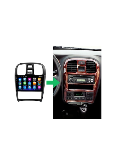 Hyundai Sonata Araç Multimedya Android Ekran Carplay Double Teyp 2+32 9" 04-05 Black Cadence