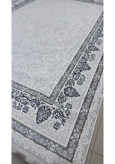 Safyün Halı Kadife Kf512 Gri 200 X 290 Renkli