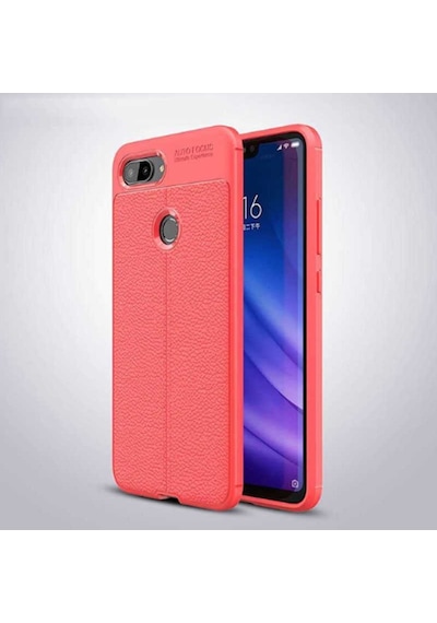 Xiaomi Mi 8 Lite Kılıf Deri Tarzı Niss Silikon Case