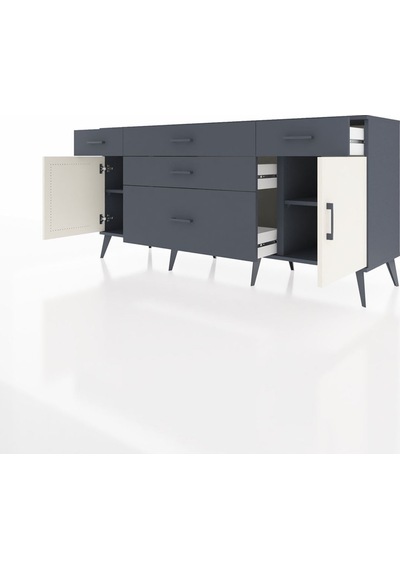 Hyperion Konsol 2 Raflı 5 Çekmeceli 2 Kapaklı 176x44x83 Antrasit-aytaşı/antrasit Aytaşı/antrasit Hyperion Konsol 2 Raflı 5 Çekmeceli 2 Kapaklı 176x44x83 Antrasit-aytaşı/antrasit Aytaşı/antrasit