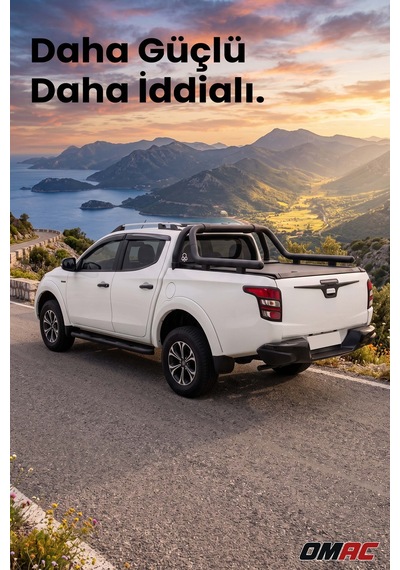 Isuzu D-max 2012-2020 Uyumlu Araca Özel Kobra Ø60mm Rollbar Siyah