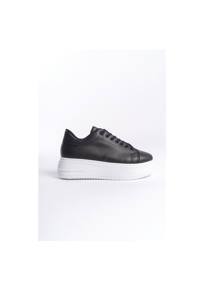 Dmr Elegance Bıana Bağcıklı Ortopedik Taban Kadın Sneaker Spor Ayakkabı Cbt - Siyah