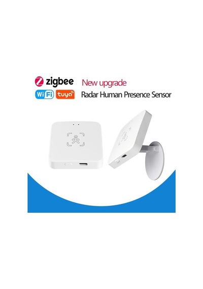 Bilteknik Tuya Zigbee Varlık Sensörü 10 Mt Mesafeli Zigbee 3.0 Akıllı Insan Varlığı Sensörü