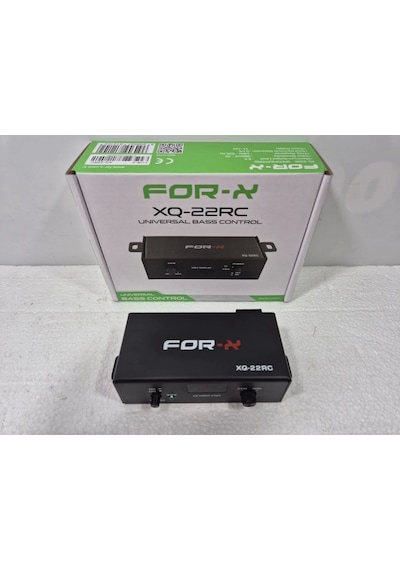 Bass Kontrol - For-x Xq-22rc Universal Amfi Bass Kontrol - Voltaj Göstergeli Bass Ayar Kumandası