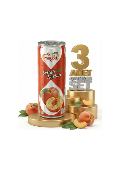 Meysu Kutu Şeftali 3x330 Ml