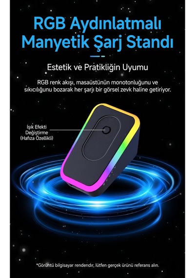 Aj139p V3 Mc Kablosuz Oyuncu Mouse-800 Mah Batarya Rgb Şarj İstasyonu Çanta Ve Tape Diğer