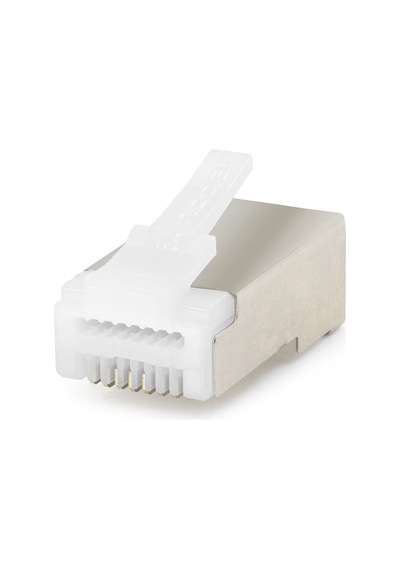 Nodar Nd2422 Cat6e Ez Rj45 Metal Konnektör 100 Adet Plastik Kutu - Beyaz