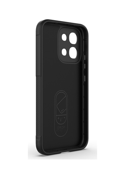 Maks Technology Oppo A6 Pro Uyumlu Kılıf Esnek Tpu Oyuklu Arka Yüzey Tasarımlı Mkst Etnik Silikon Kapak - Siyah