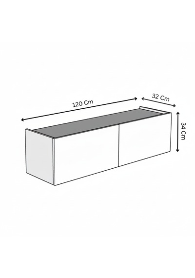Hitit Tv Ünitesi 140 Cm 100% Mdf Beyaz