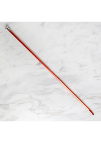 Abarta 4,0mm Renkli Metal Uzun Gagalı Örgü Şiş Tunus Tığ 35cm-kırmızı 1 Adet