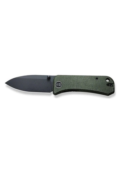 We Knife Banter Green Micarta Handle Black Stonewashed S35vn Blade Kamp Çakı Yeşil