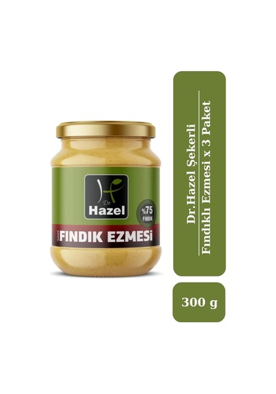 Drhazel Şekerli Fındık Ezmesi 300 G X 3 Paket