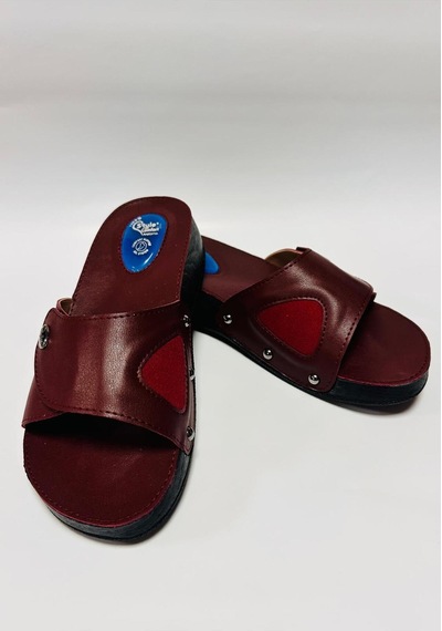 Style Comfort Ortopedik Halluks Valgus Anatomik Taban Kemik Çıkıntısı Ve Topuk Dikeni Terliği Cırtlı Schwjl.03 Bordo