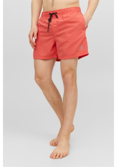 Jack & Jones Erkek Hot Coral Deniz Şortu 12225961 Çok Renkli