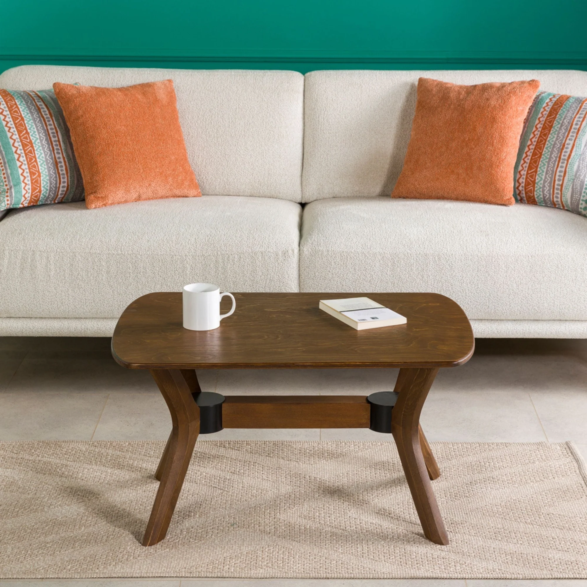 Furnirem Dikdörtgen Orta Sehpa 100 X 60 X 45 Cm Ceviz