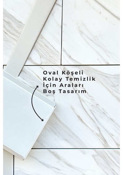 3'ü 1 Arada Banyo Seti Tuvalet Kağıtlık, Çöp Kovası Ve Tuvalet Fırça Takımı Beyaz - Kahverengi