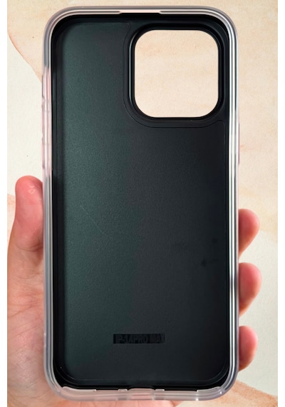İphone 14 Pro Max Uyumlu İnci Işıltısı Fiyonk Taşlı Siyah Silikon Telefon Kılıfı Saf Siyah Model