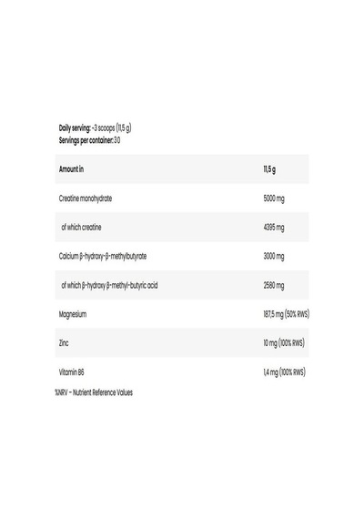 Fa Core Creatine + Hmb + Zma 345 G
