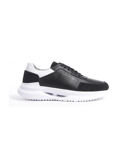 Mubiano Hakiki Deri Mbkry028-s Erkek Siyah Sneaker & Spor Ayakkabı Siyah