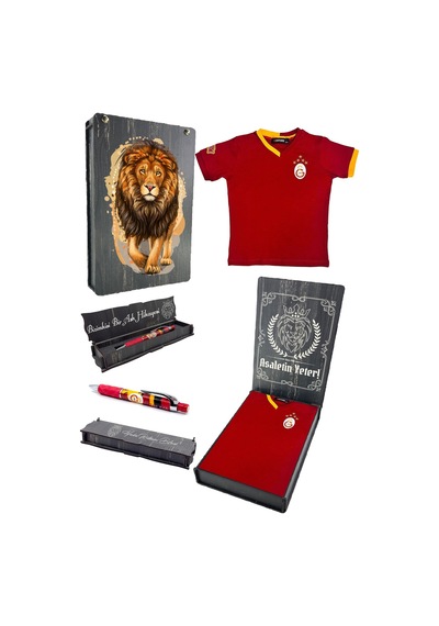 Galatasaray Lisanslı 5 Yıldızlı Kırmızı Basic Çocuk T-shirt + Uçlu Kalem Set Hediyelik Ahşap Kutulu KIrmızı Galatasaray Lisanslı 5 Yıldızlı Kırmızı Basic Çocuk T-shirt + Uçlu Kalem Set Hediyelik Ahşap Kutulu KIrmızı