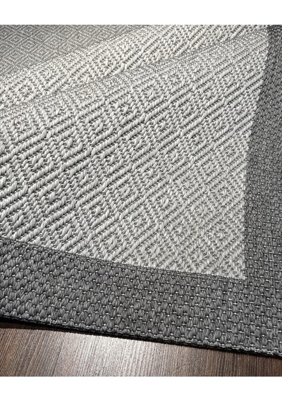 Mess Modern Dekoratif Yumuşak Dokulu Sisal Halı 3946 Gri Antrasit Çok Renkli