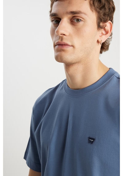 Wrangler Erkek T Shirt W7nm203877 223 Açık Mavi Açik Mavi