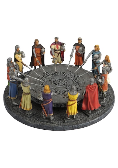Veronese Koleksiyon King Arthur Yuvarlak Masa Şovalyeleri Figür 30x12cm