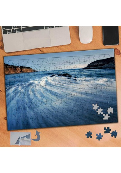 Sisli Deniz Manzarası 240 Parça Puzzle Yapboz Tablo-953
