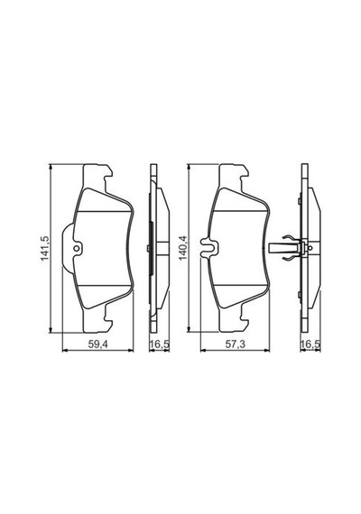 Mercedes E Serisi 211 E200cdı 2.1 2002-2009 Bosch Arka Balata