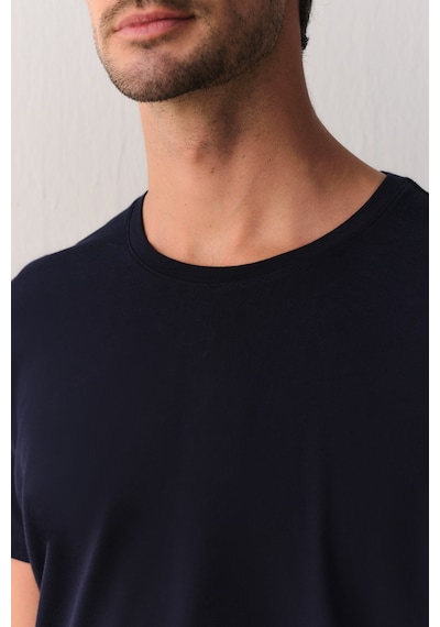 Suwen Casual Essentials Erkek T-shirt Sh26904607c303 Lacivert
