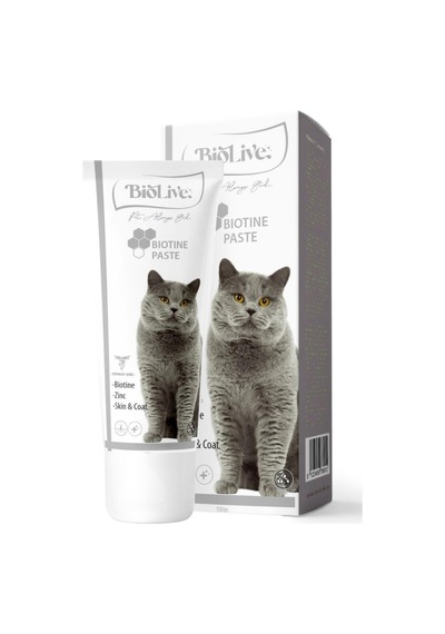 Biolive Kediler İçin Somon Yağı 200 ML + Biotin Tüy Sağlığı Paketi 100 G