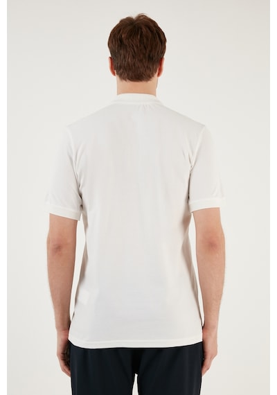 Buratti Pamuklu Regular Fit Düğmeli Erkek Polo Yaka T Shirt 5902739 Beyaz