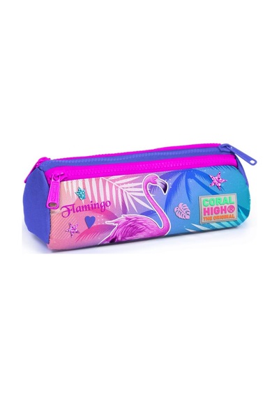 Coral High Pembe Flamingo Baskılı Kız Çocuk İlkokul Çanta Seti -