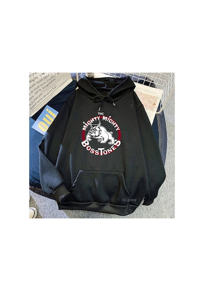 Tarzsokak Siyah Unisex Ağır Zihinsel Tarzı Güçlü Güçlü Bosstones Bant Komik Karikatür Grafikkla