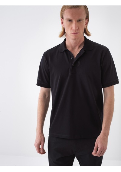 Xint Siyah Pamuk Dokulu Regular Fit Tişört 502230