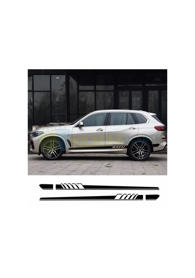 Bmw Yan Etek Şerit Oto Sticker Araba Yapıştırma Çıkartma 1 Çift