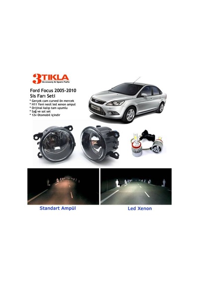 Focus 2008-2010 Beyaz Led Xenon Sis Farı Seti