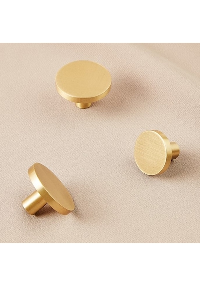 Shopsorkimya Quinn Mat Gold - Sarı - Altın Düğme Kulp