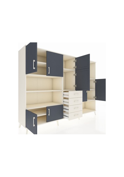Hyperion Dolap 10 Raflı 4 Çekmeceli 8 Kapaklı 220x44x163 Aytaşı-a Aytaşı-antrasit/aytaşı Hyperion Dolap 10 Raflı 4 Çekmeceli 8 Kapaklı 220x44x163 Aytaşı-a Aytaşı-antrasit/aytaşı