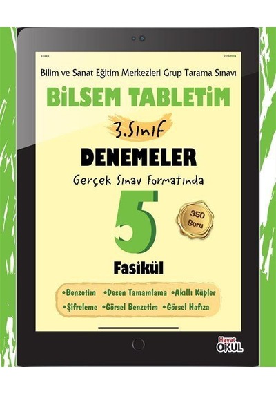 Bilsem Tabletim 3. Sınıf Denemeler 5 Fasikül / Elif Erdoğan