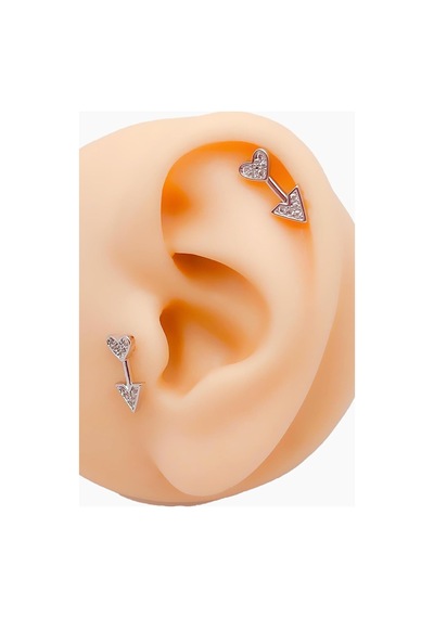 Ok Tragus Helix Piercing 1adet çok renkli