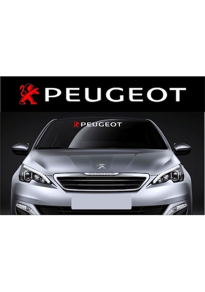 Oto Sticker Peugeot Alınlık Ön Cam Sticker 60Cm Sticker