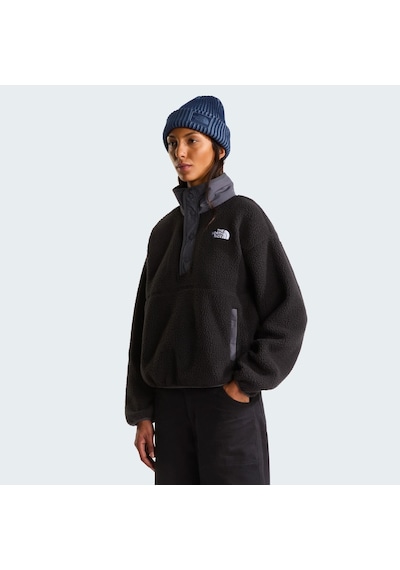 The North Face W Cragmont Snap 1/2 Fleece Jacket Kadın Ceket Nf0a8j42w9o1 Siyah