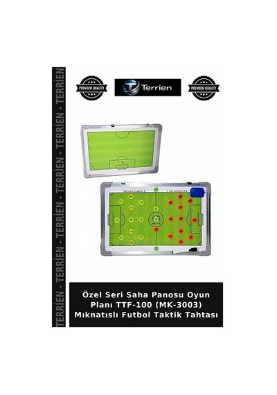 Özel Seri Saha Panosu Oyun Planı Ttf-100 Mk-3003 Mıknatıslı Futbol Taktik Tahtası
