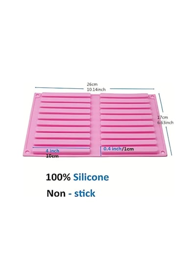 Stick Çikolata Kalıbı, Çubuk Kraker Kalıbı Ve Mum Kalıbı Silikon Kalıp Kahverengi