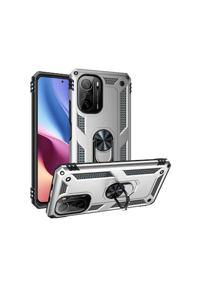 Xiaomi Mi 11I Kılıf Zore Vega Yüzüklü Standlı Zırh Kılıf