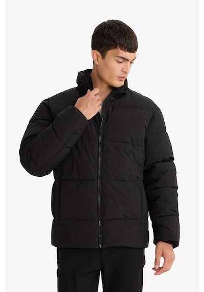 Defacto Su İtici Regular Fit Dik Yaka Fermuarlı Cepli Mont E9991ax25wnbk27 Siyah-bk27